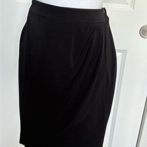 White House Black Market  Black  Ruched Pencil Skirt